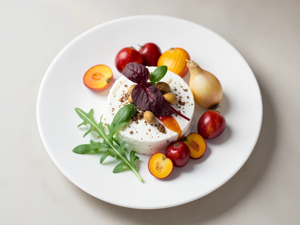 Noci e Feta con Barbabietola e Nettarina
