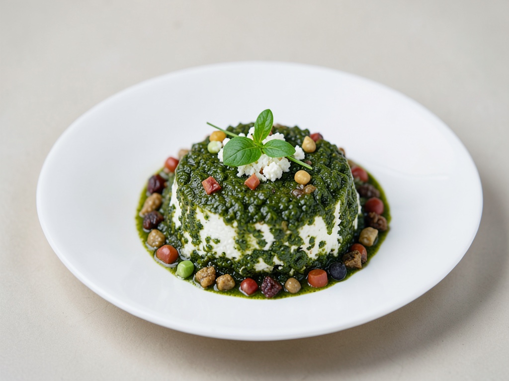 Pesto al formaggio feta al vapore