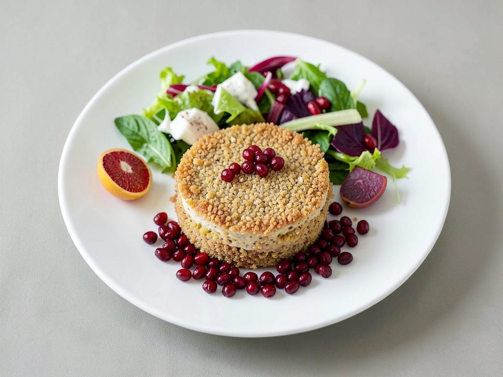 Sesamo e Feta con insalata di bulgur croccante