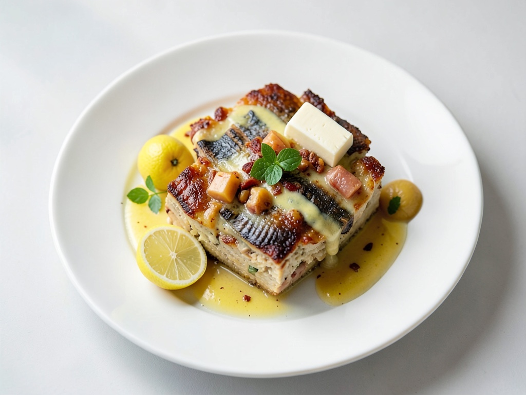 Gratin de poisson à la crème de citron fraîche