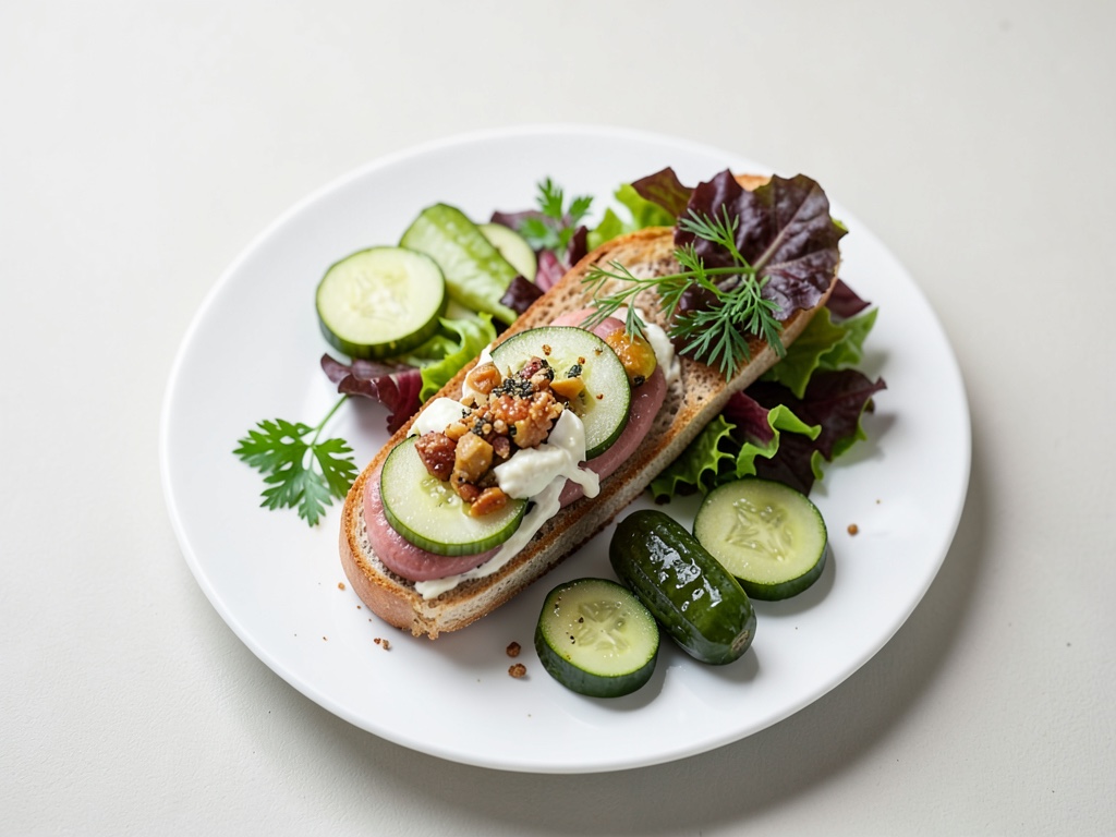 Panini croccanti con bastoncini di pesce e maionese remoulade fatta in casa