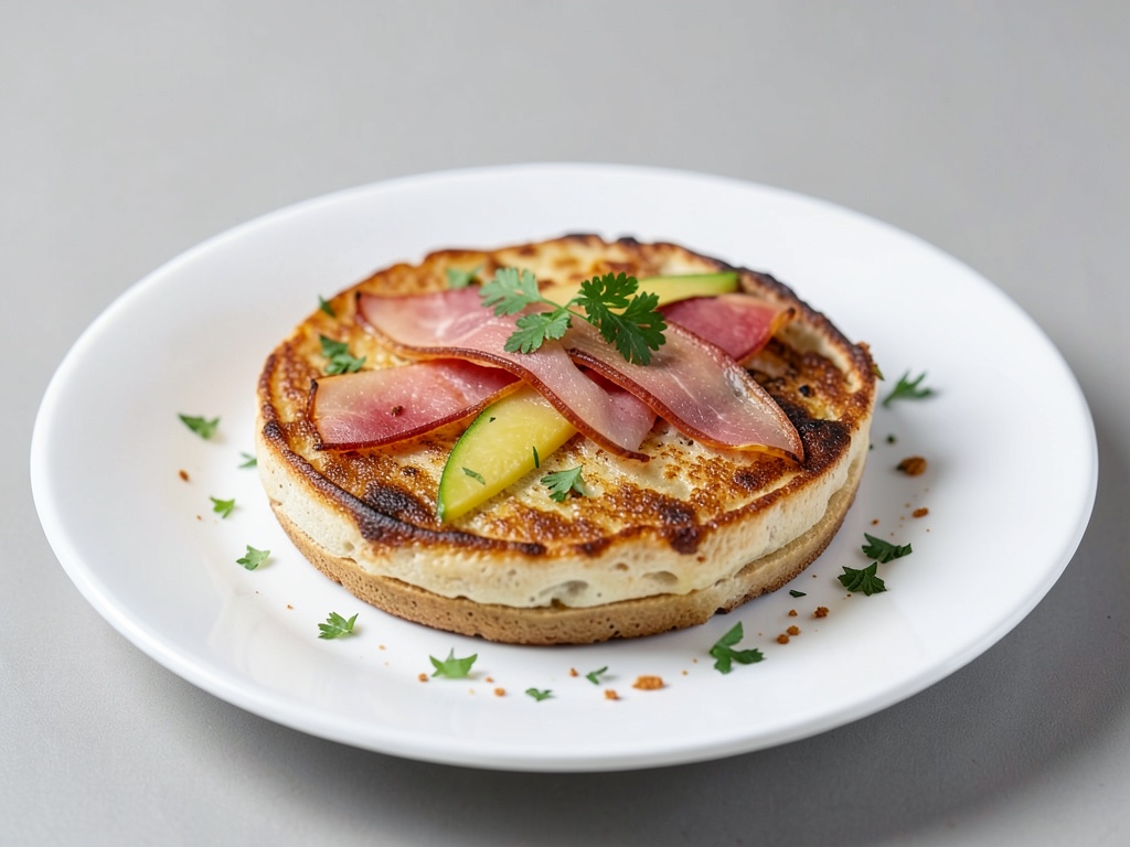 Frittella con prosciutto di Serrano e melone