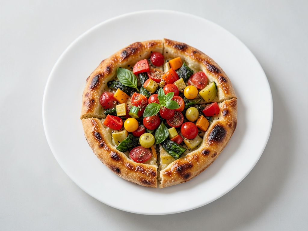 Focaccia con verdure al forno