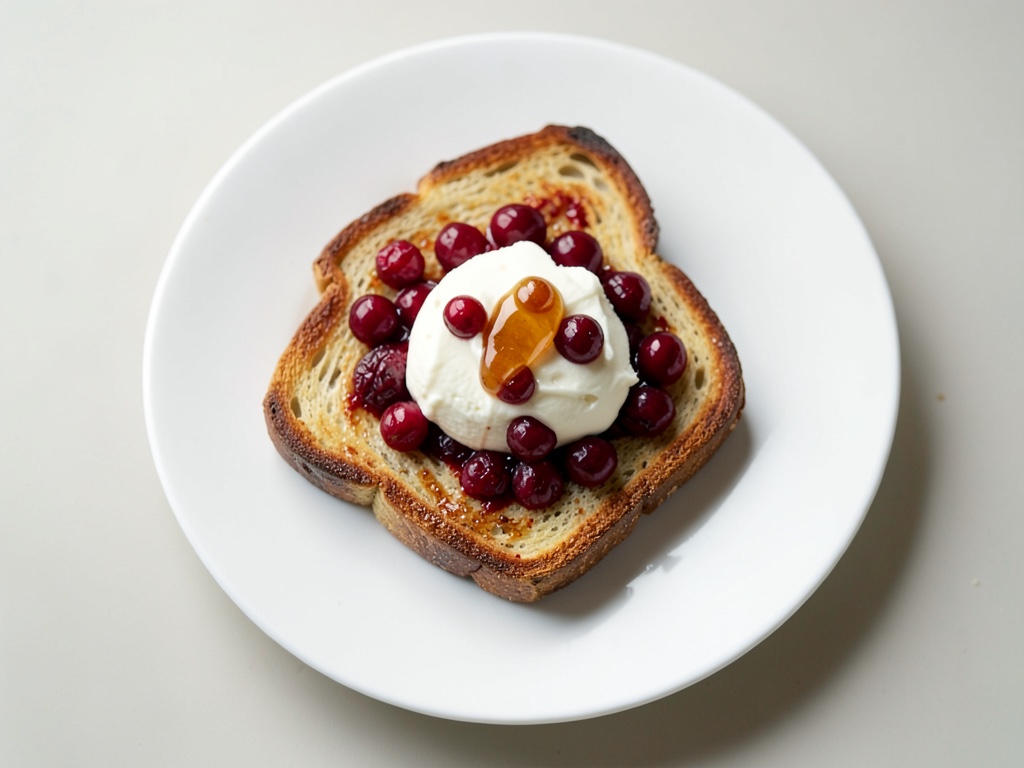 French Toast mit Cranberries-Frischkäse