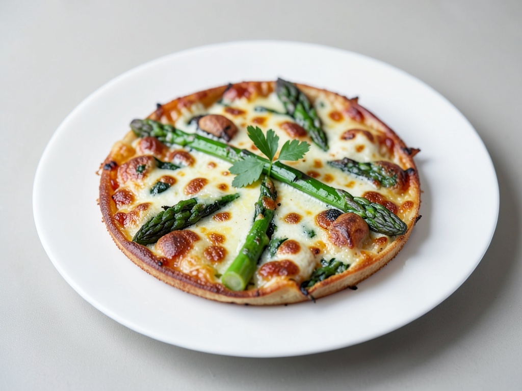 Frittata croccante con asparagi verdi