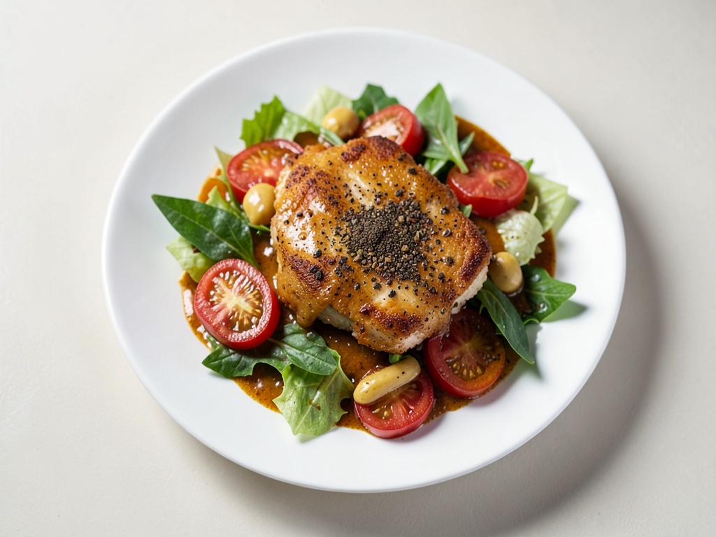 Insalata di curry al pollo fruttata
