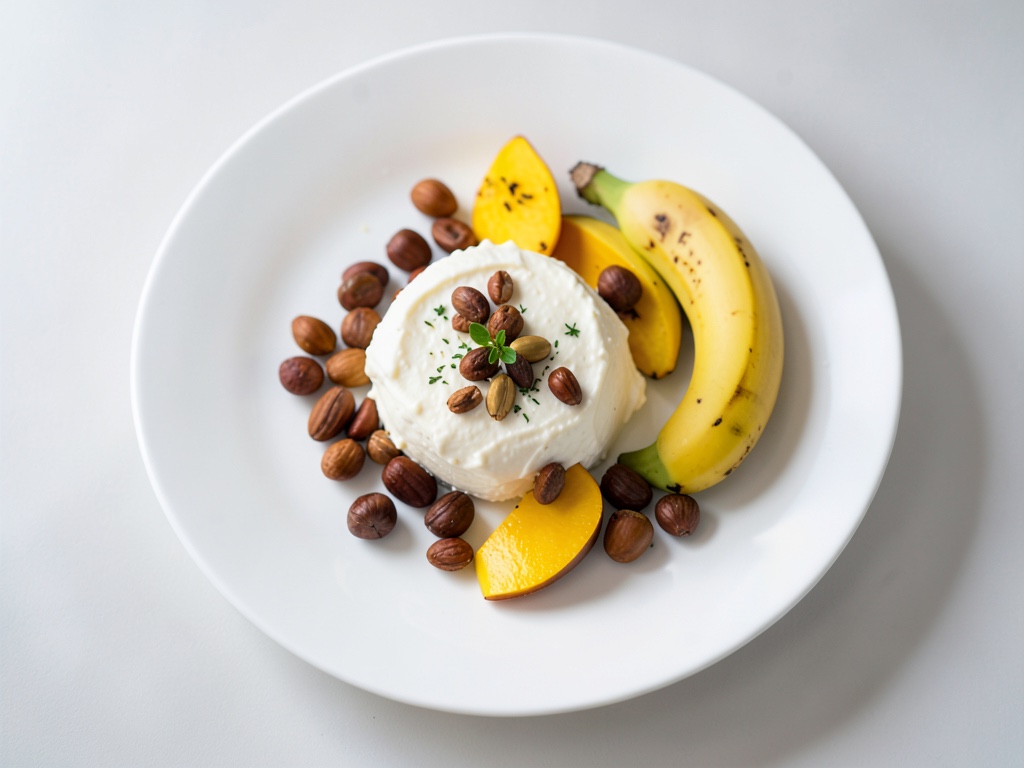 Quark de frutas con nueces