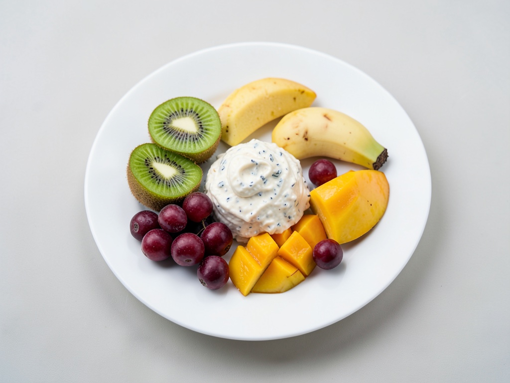 Früchte mit Quarkdip