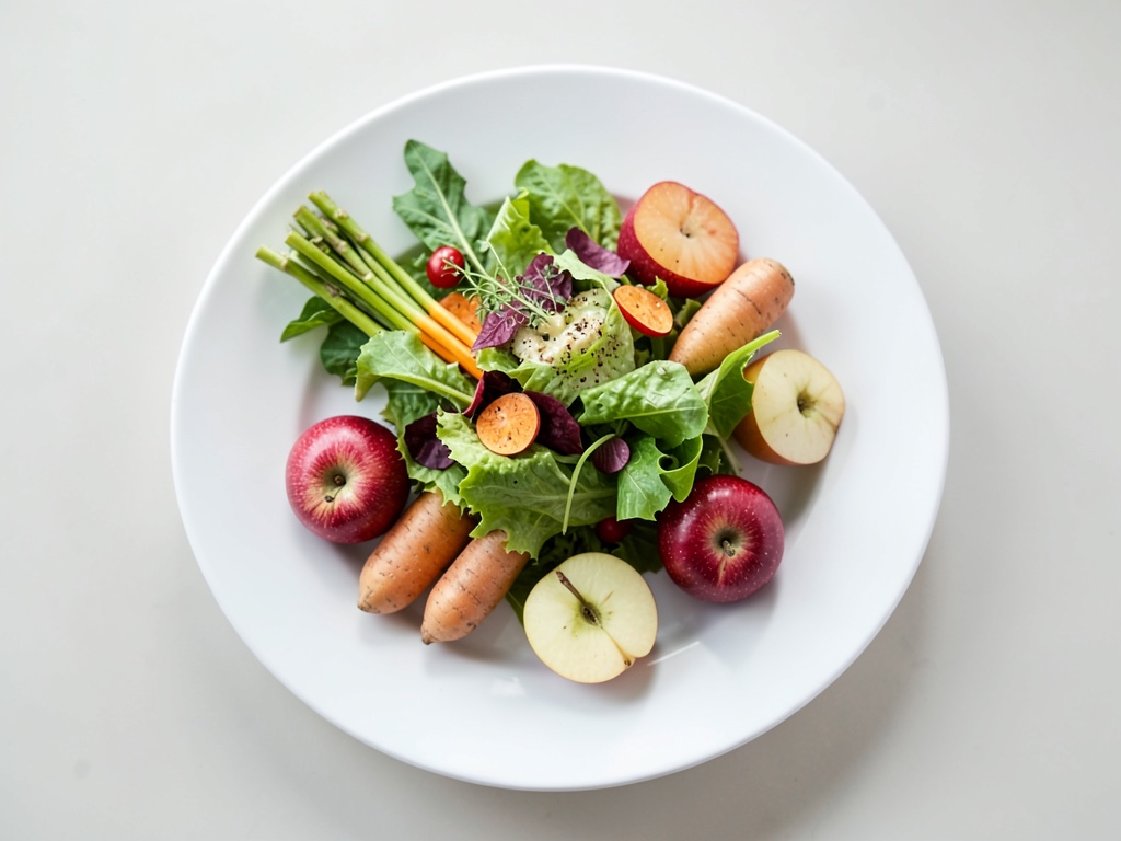 Insalata primaverile fresca con mela
