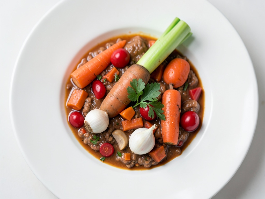 Sopa ligera de verduras de primavera con Kasseler