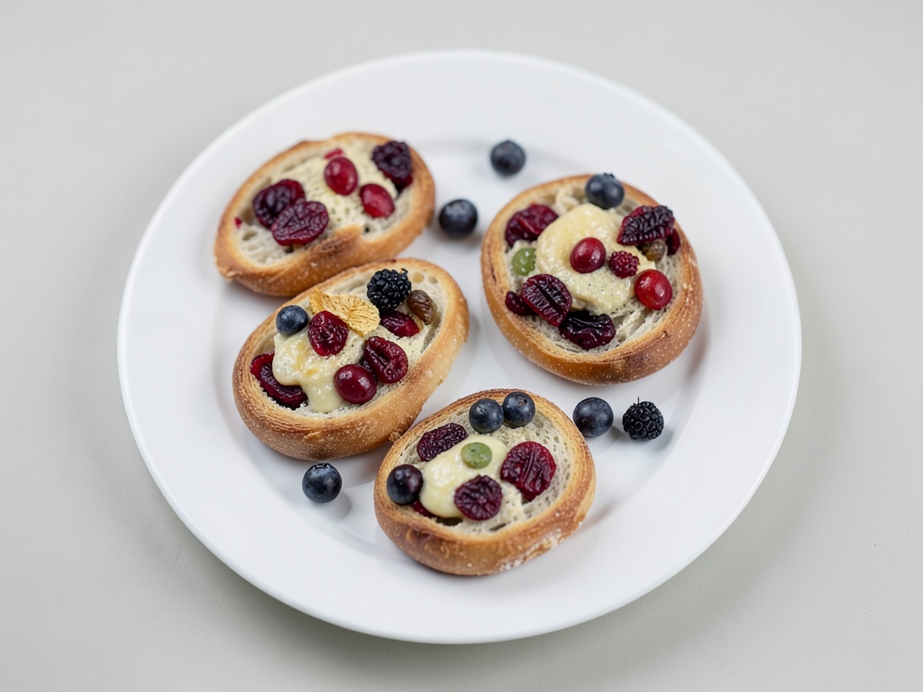 Bollos de espelta frutales para el desayuno