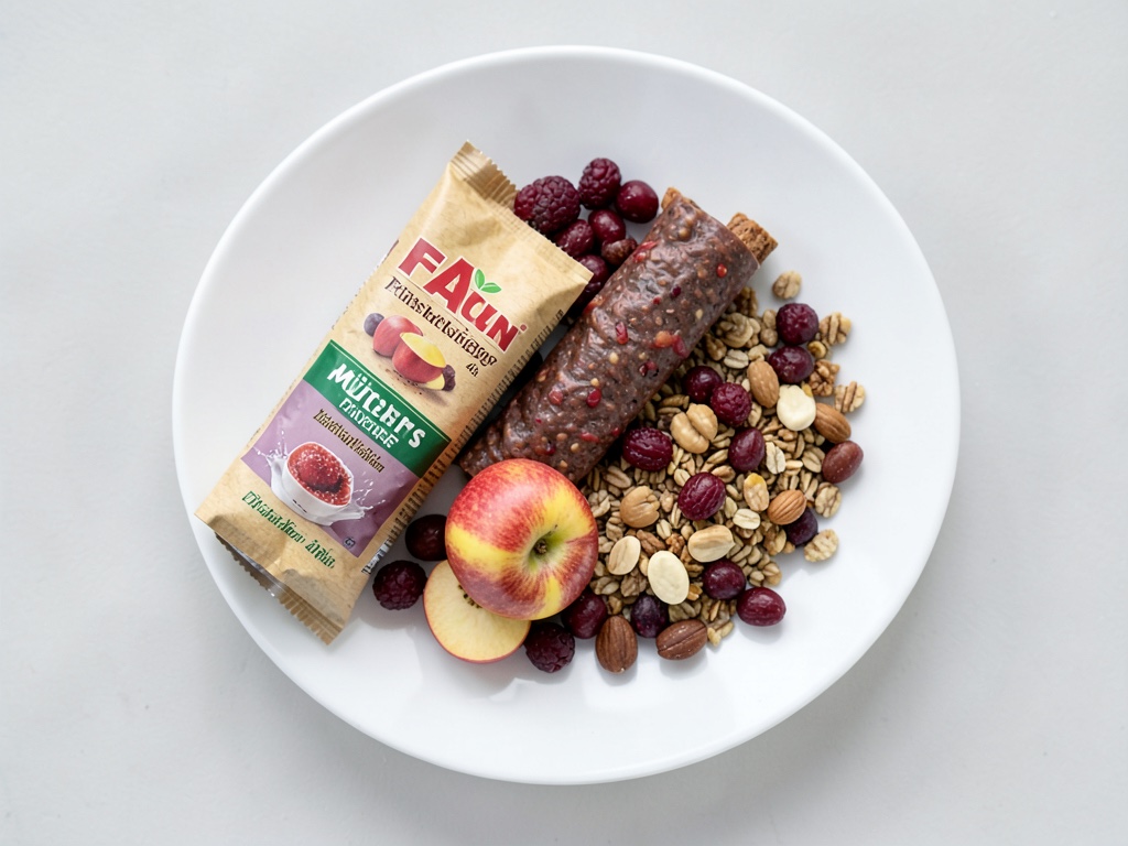 Barritas crujientes de muesli con frutas secas