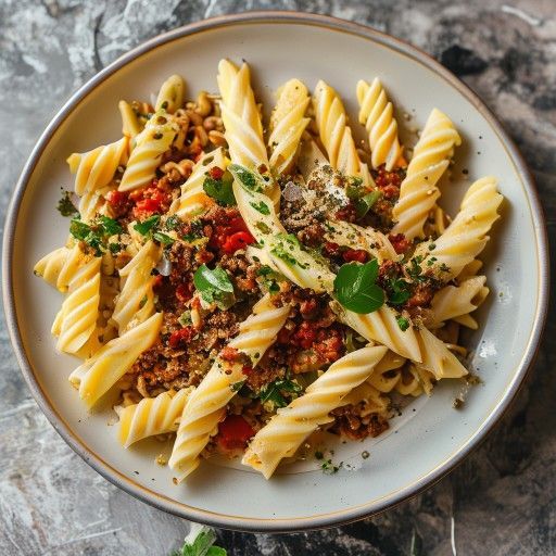 Fusilli mit veganer Bolognese