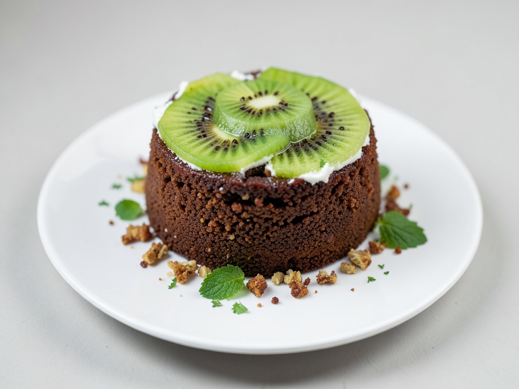 Fußball-Torte mit Kiwi-Topping