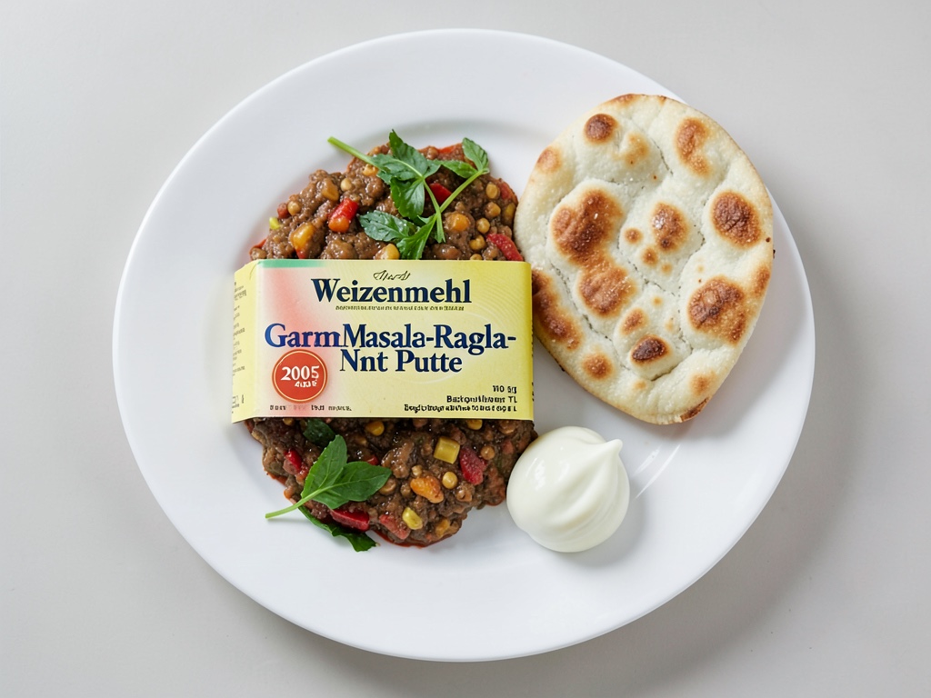Pane Naan e tacchino con ragù al garam masala