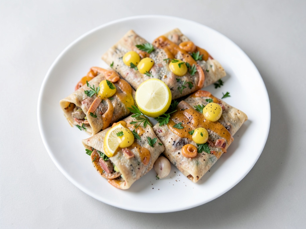 Wraps aux crevettes au beurre citronné
