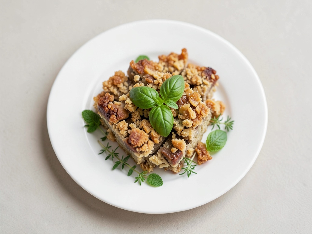 Crumble mit Obst aus dem Garten