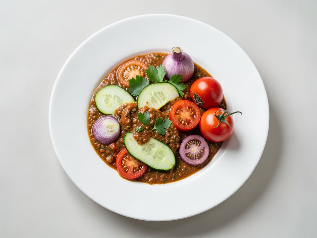 Gazpacho fresco de pimiento y pepino