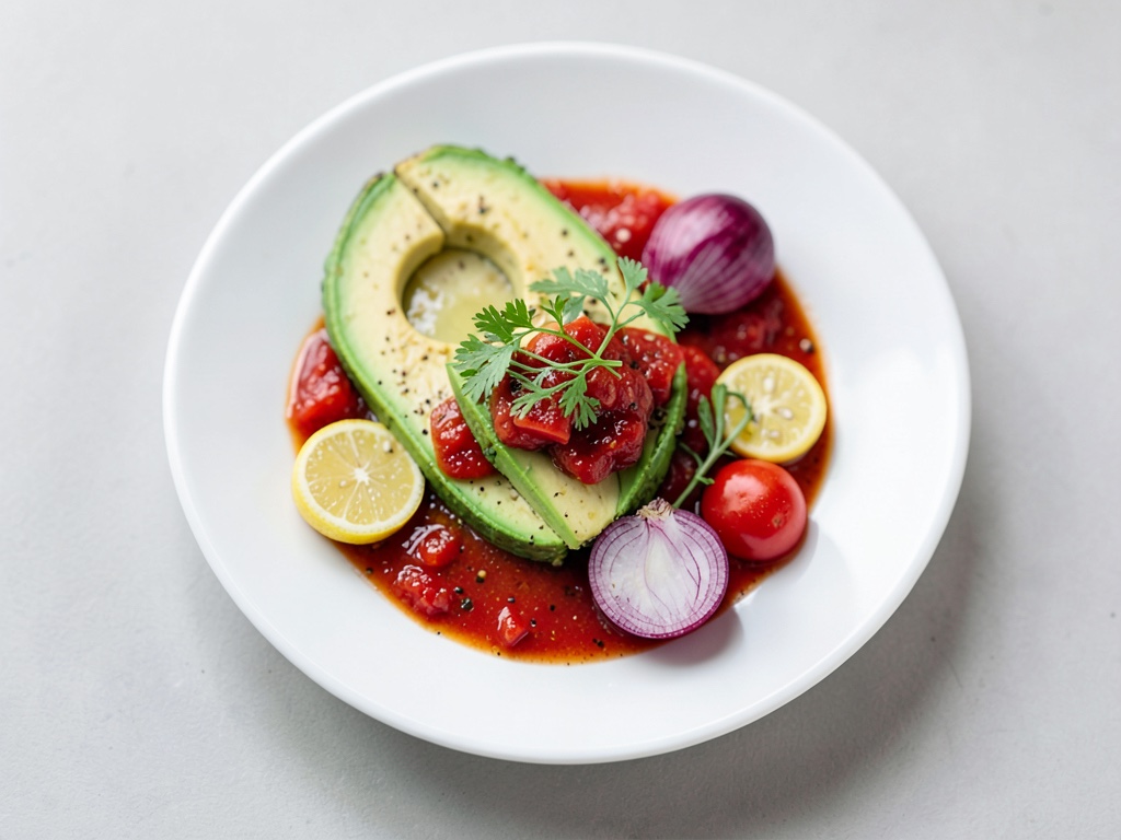 Avocado fritta con salsa di pomodorini
