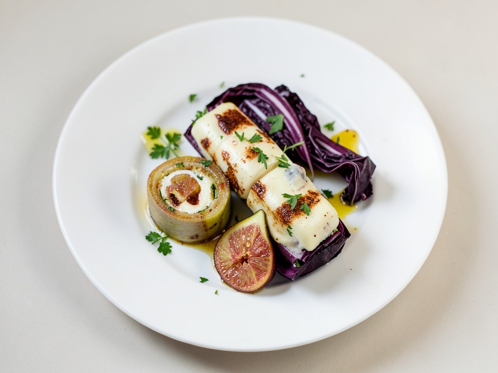 Radicchio saltato con formaggio di capra