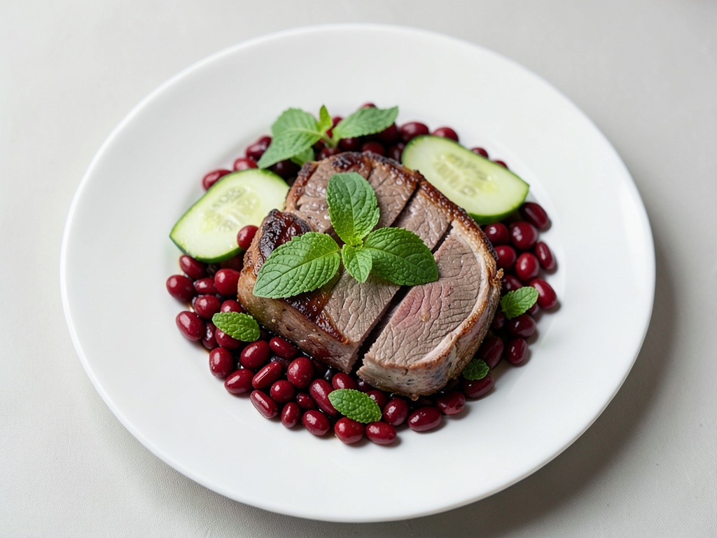 Knuspriger Kabeljau mit Minz-Linsen-Salat