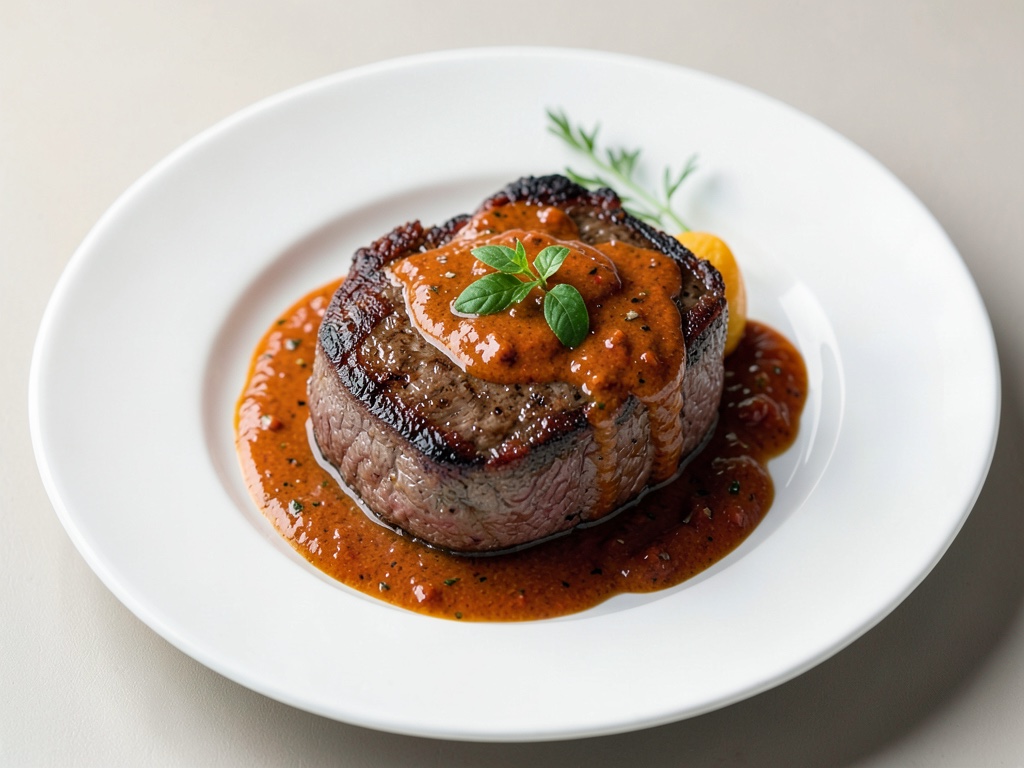 Brasato di Rumpsteak di Manzo con Salsa Piri-Piri