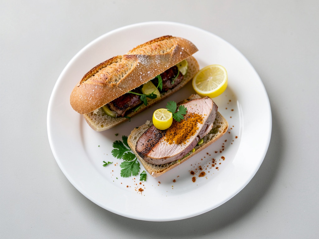 Sandwich al curry di pollo croccante