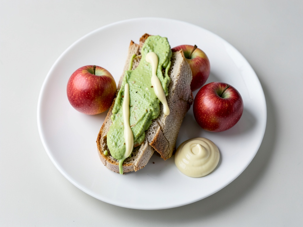 Sándwich de ave con mayonesa de aguacate