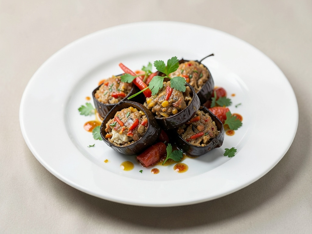 Rotoli di melanzane farciti