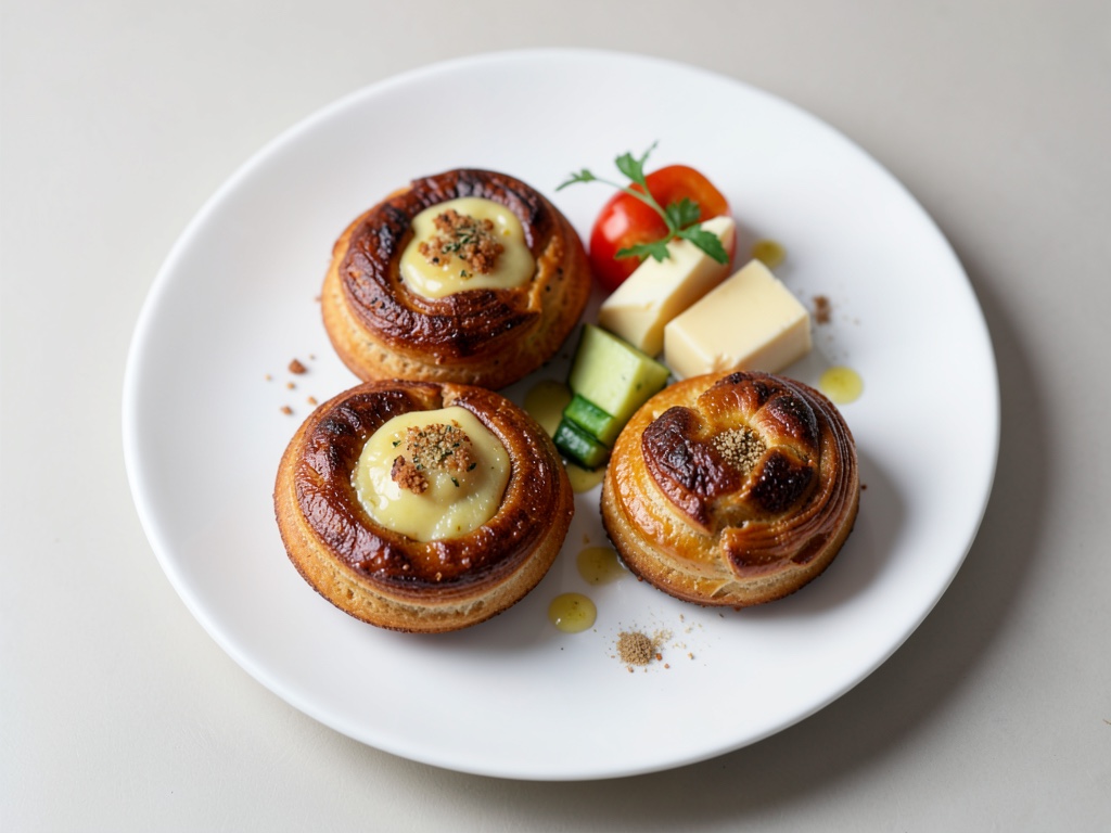 Gefüllte Brioche-Drillinge