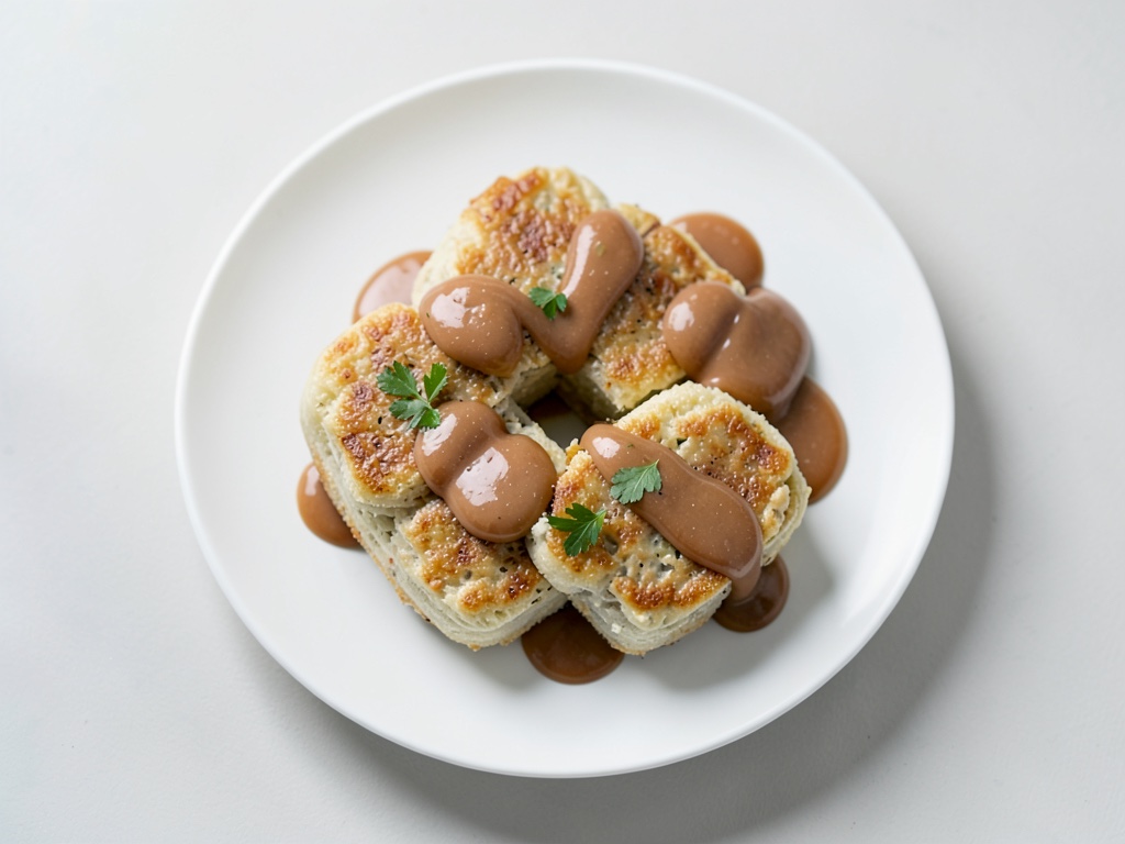 Hefeklöße mit Schokoladenfüllung und Vanillesauce