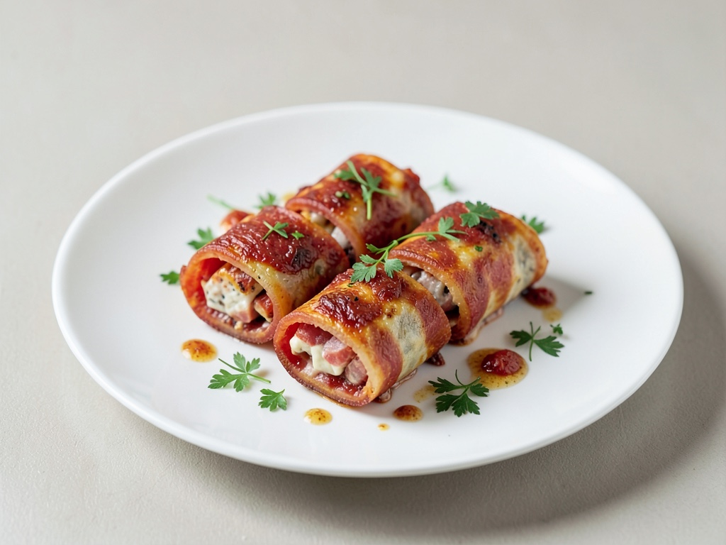 Bollos de pizza con salami