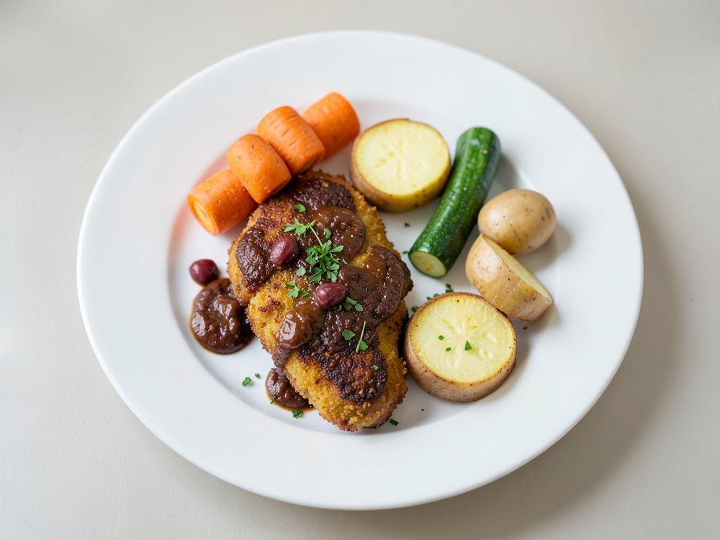 Cotoletta di Serrano ripiena di patatine fritte