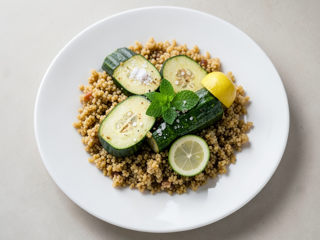 Courgettes orientales au couscous