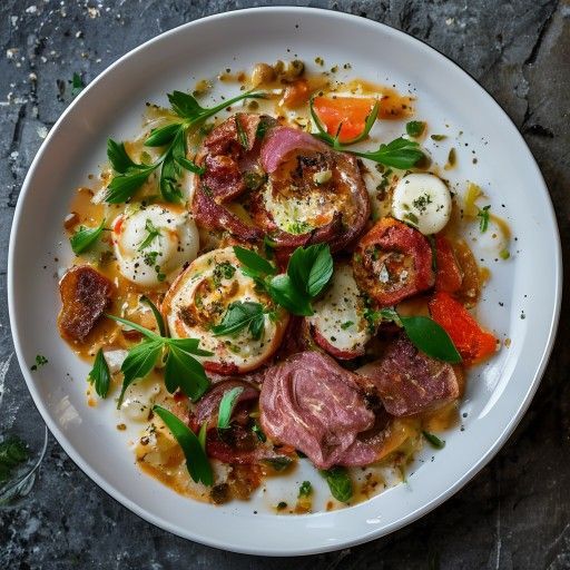 Boulettes de viande grillées avec houmous