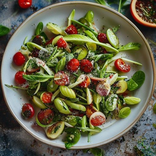 Insalata di asparagi e fragole alla griglia