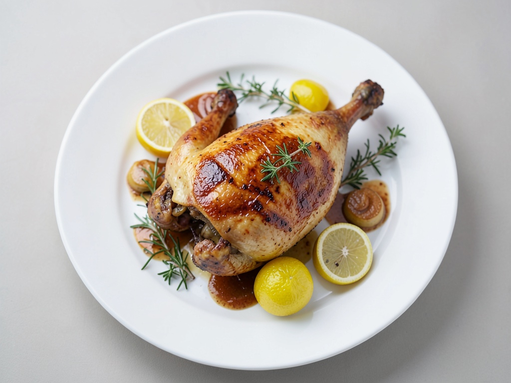 Poulet grillé au citron