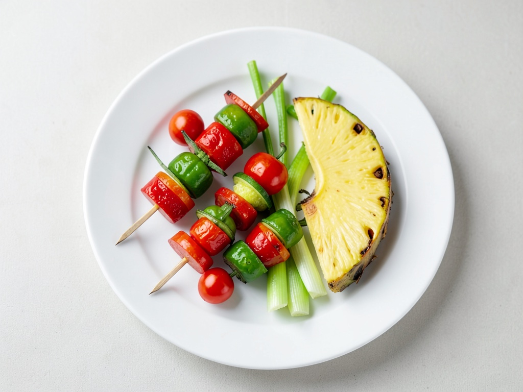 Brochettes de légumes grillées