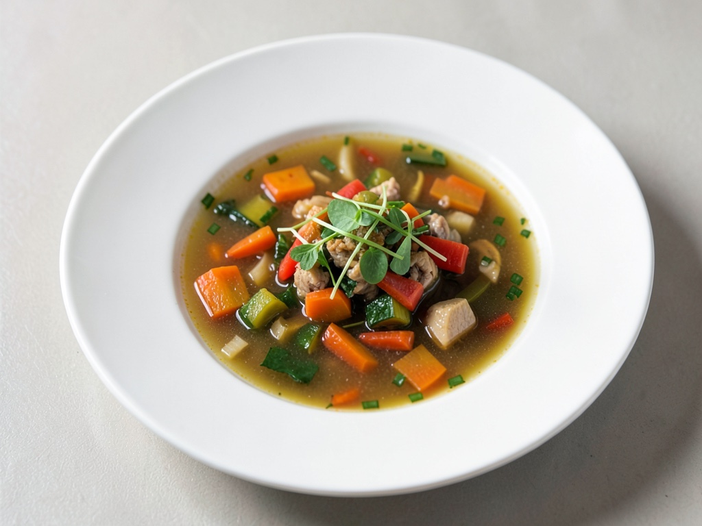 Brodo vegetale fresco fatto in casa