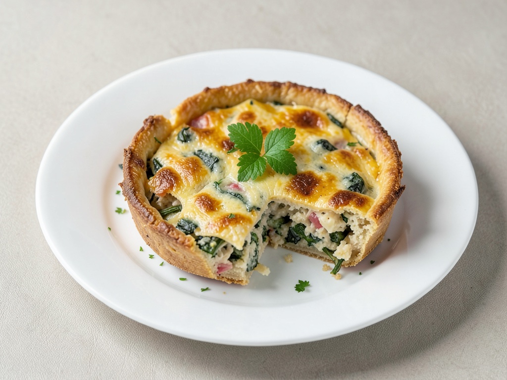 Quiche de verdura de la freidora de aire