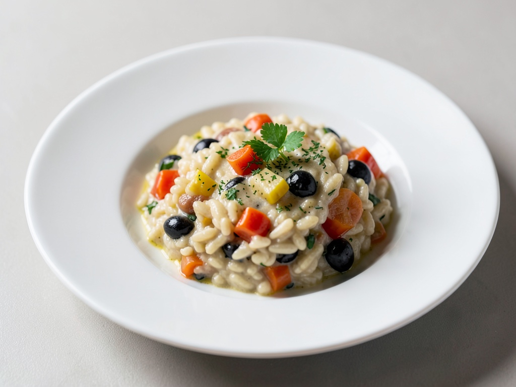 Risotto cremoso con verdure miste
