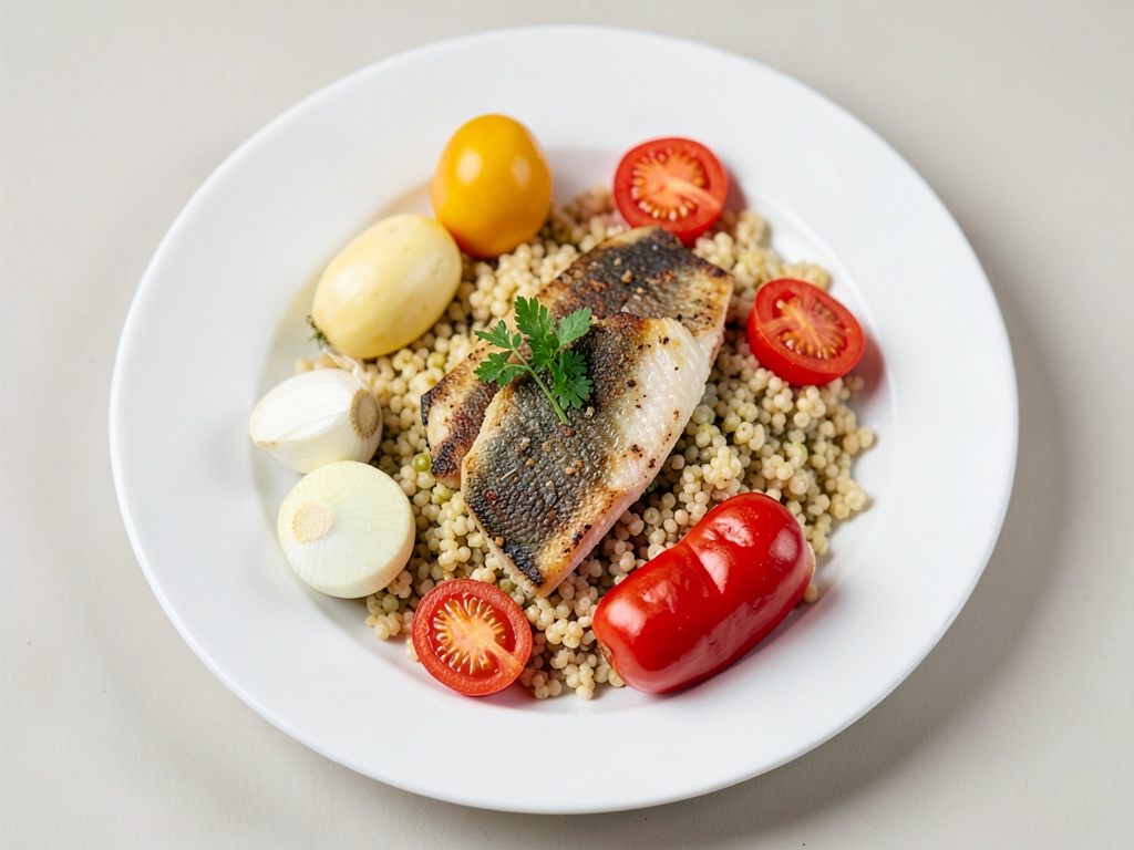 Delicato merluzzo al forno con couscous soffice