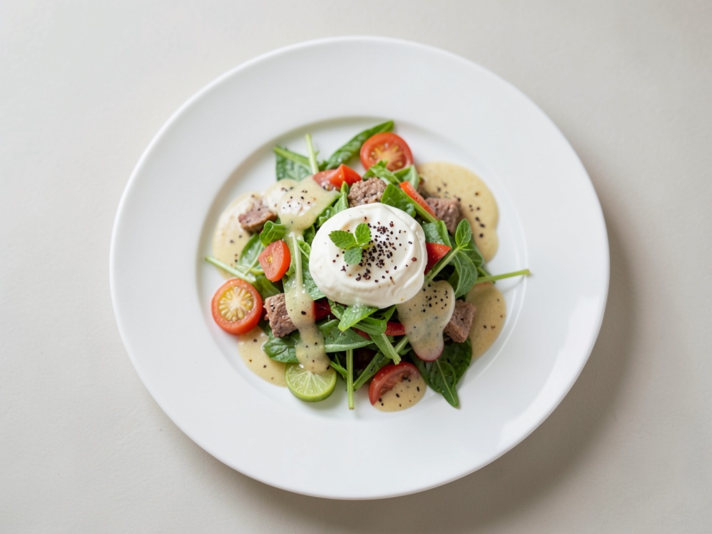 Insalata brasata con salsa al limone
