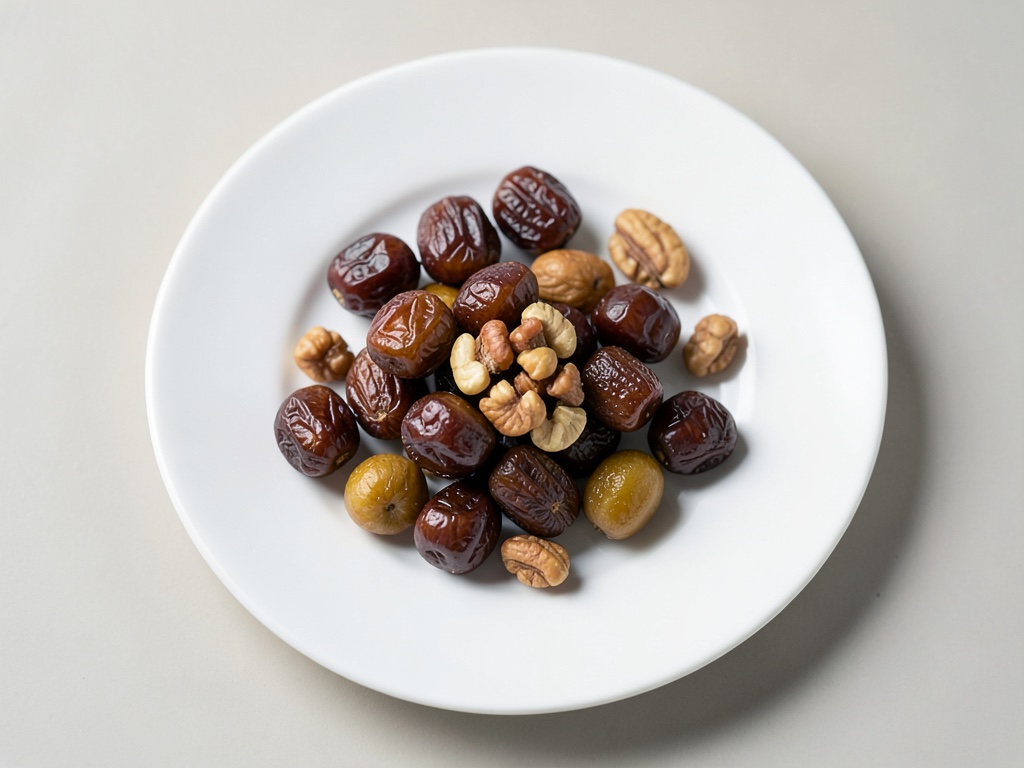 dátiles secos + nueces