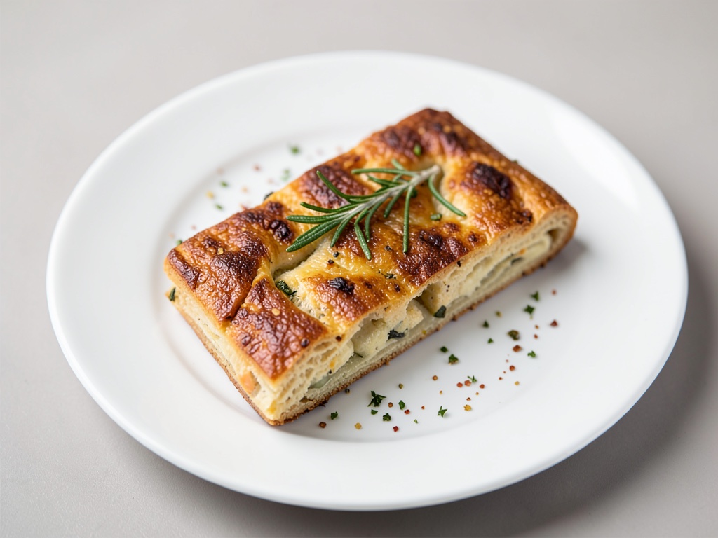 Focaccia croccante senza glutine al rosmarino