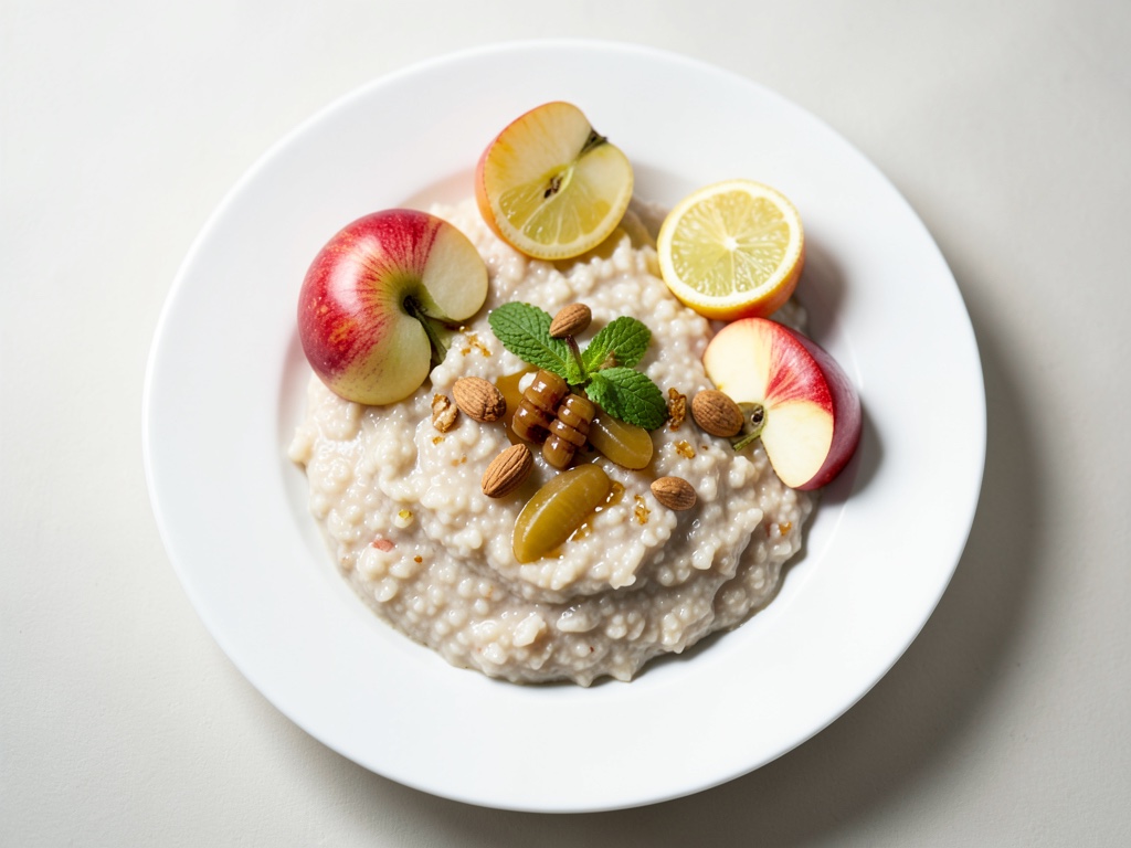 Porridge de Manzana con Leche Dorada