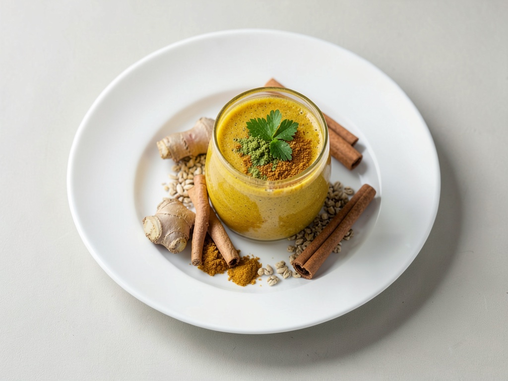 Goldener Haferdrink mit Kurkuma