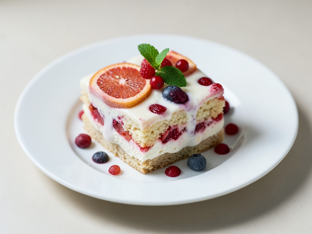 Torta al pompelmo e yogurt