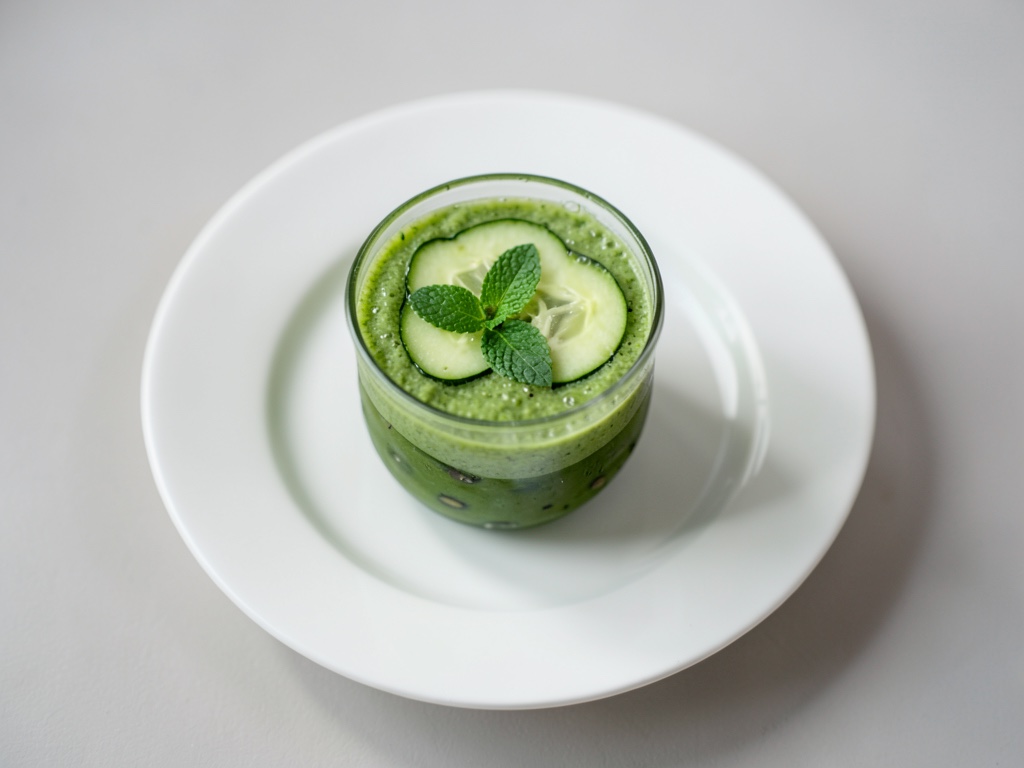 Grüner Gurken Drink