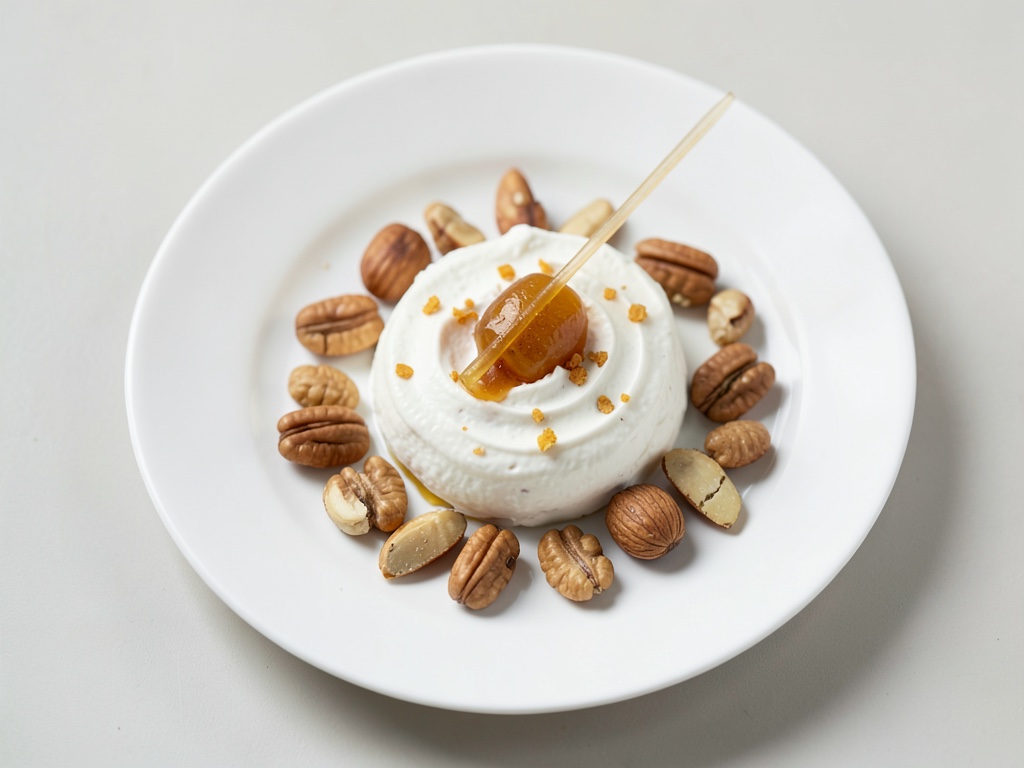 Yogur griego con miel y nueces